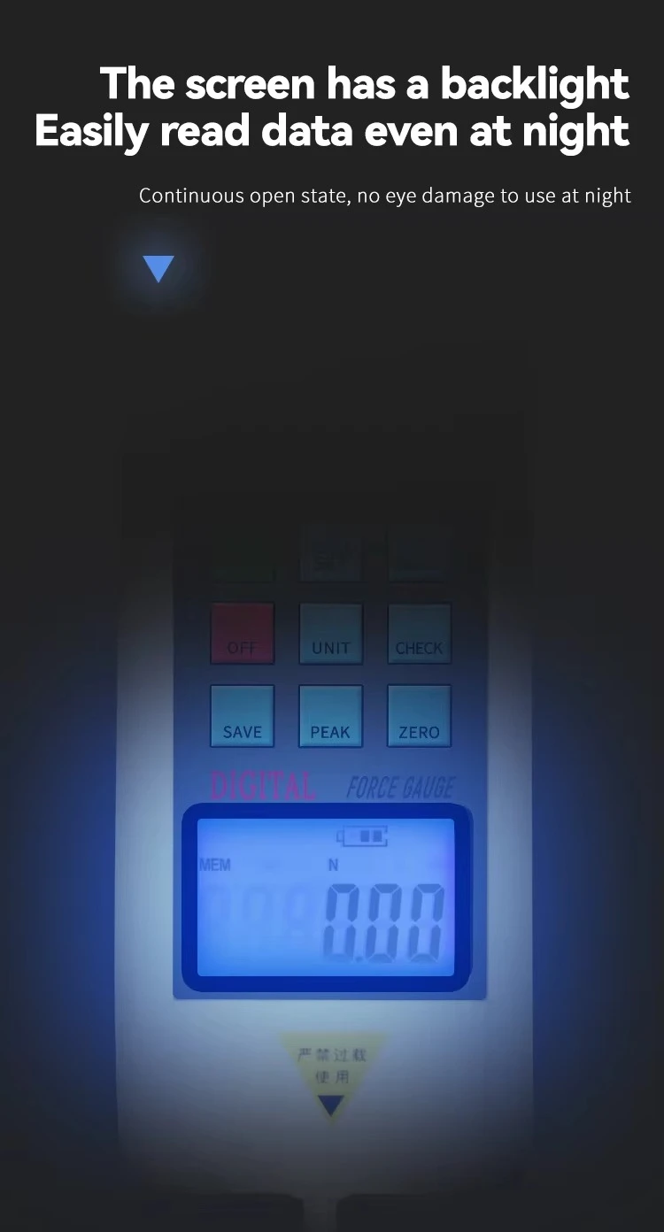 1000N Digital Force Gauge Push Pull Gauge with USB Output 500N Force Meter with