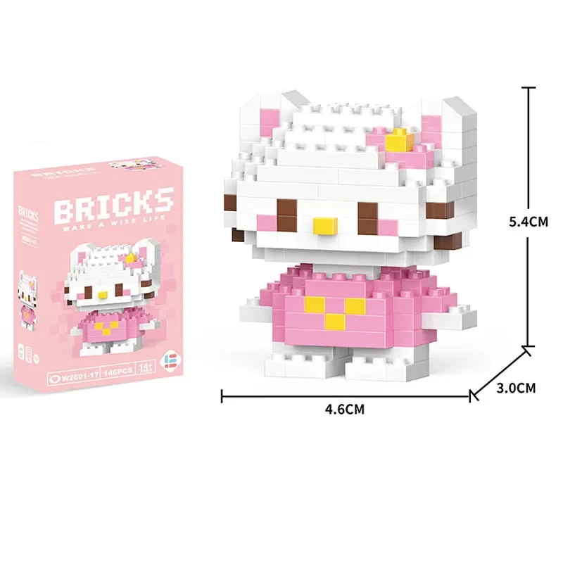 thumbnail image 1 of Bloques de construcción de Mickey Mouse Stitch Hello Kitty Personaje de dibujos animados Modelo ensamblado Bloques de construcción Muñecas Juguetes Regalos para niños, 1 of 5