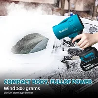 Makita 30000 tr/min ventilateur violent Turbo Jet ventilateur 18V plumeau d'air électrique vitesse du vent Turbo outil de nettoyage Rechargeable 6