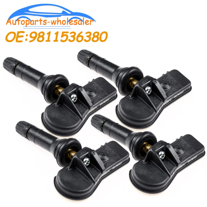 Car 433MHZ TPMS Tire Pressure Sensor 9811536380 9802003680 For Peugeot Citroen