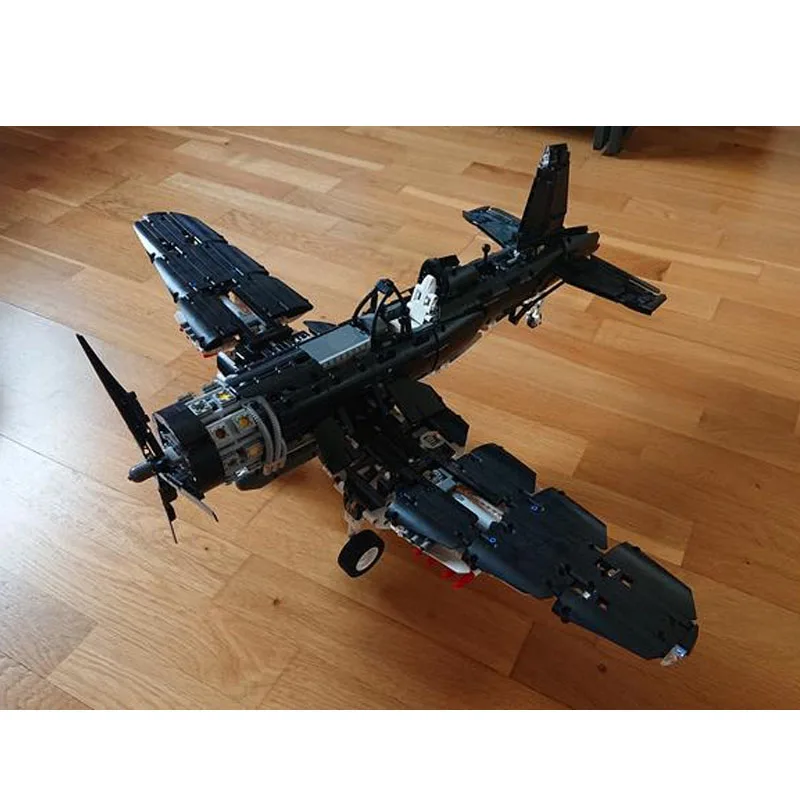 MOC-29318 전투기 제트 항공기 접합 블록 모델, 어린이 및 소년 퍼즐 교육, 생일 크리스마스 장난감 선물, 2418 개