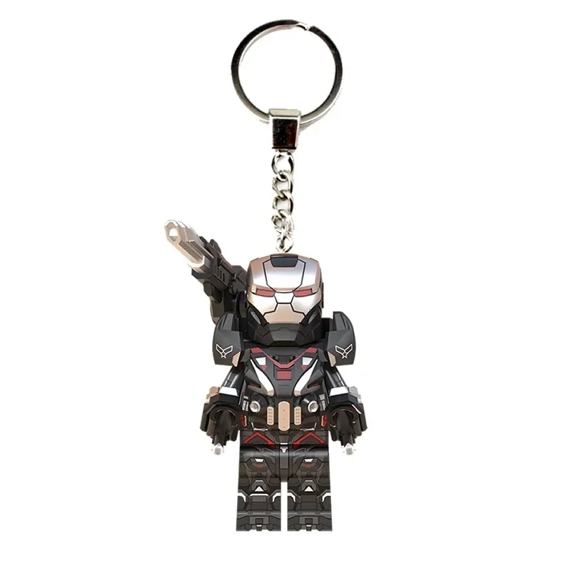Marvel Avengers Thanos Iron Man Spiderman Doctor Strange Peripheral Movies Children's Building Blocks Keychain Doll Holiday Toy 4