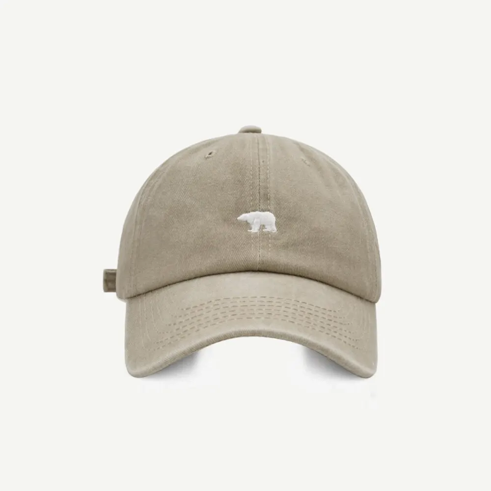 Baseball Hats Women Men Same Style Soft Top Polar Bear Duck Tongue Show Face Small Sunscreen Children