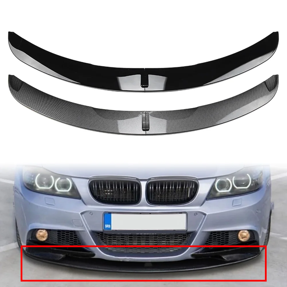 

2Pcs/Set Car Front Bumper Spoiler Lip Trim Protector Accessories For BMW 3 Series E90 E91 M Sport LCL 2009 2010 2011 2012