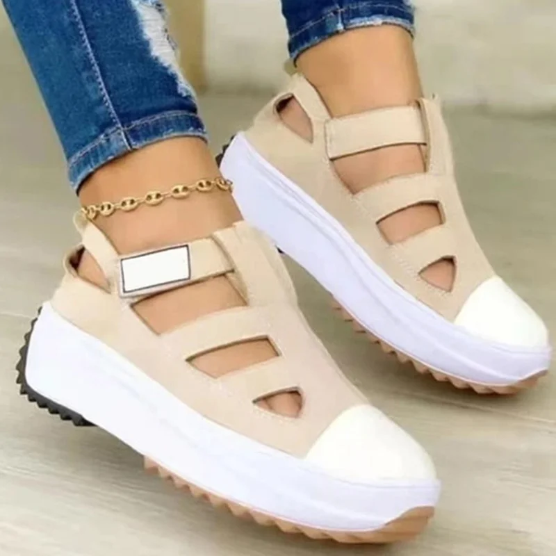 Women Sandals Casual Summer Shoes For Women Heels Sandals Platform Zapatos Mujer Elegant Woman Heeled Shoes Summer Footwear