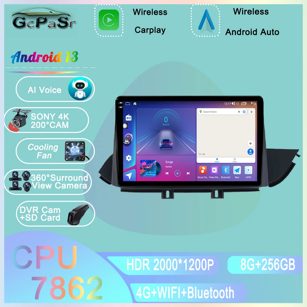 

Android 13 For Hyundai Celesta Elantra 2017 - 2018 Car Radio BT Navigation GPS QLED AHD Multimedia 5G WIFI No 2din DVD Bluetooth