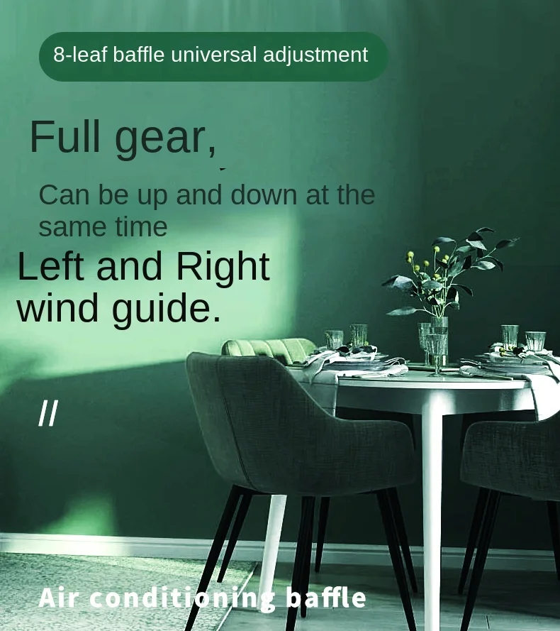 Description Picture 4 of itemAir Conditioning Windshield Anti-Direct Blowing Air-Conditioner Outlet Baffle Cover Wind Deflector Wall-Mounted Universal