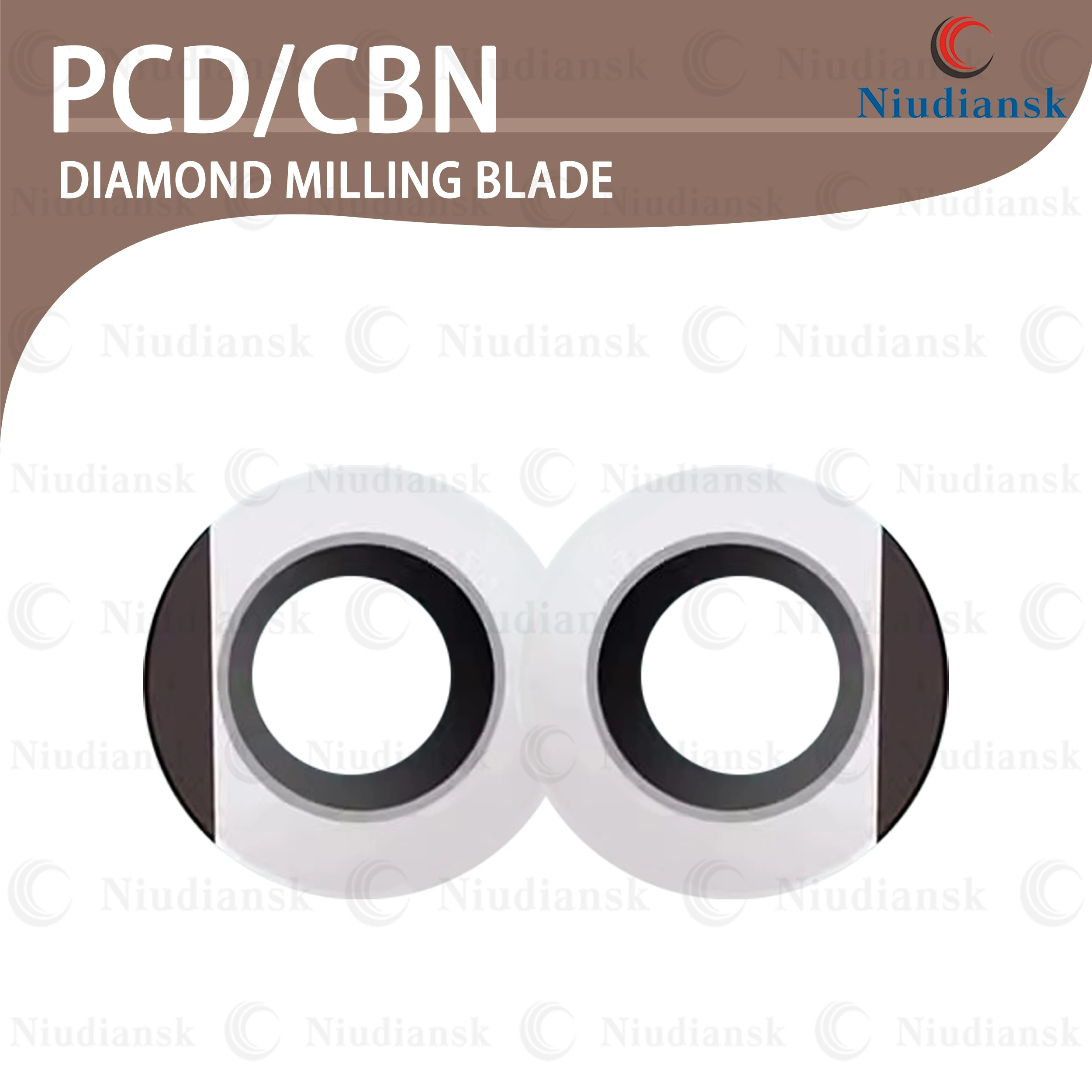 

High-quality Diamond RPMT10T3 PCD CBN Cubic Boron Nitride Blade For Quenched Steel And Copper Aluminum R5 Round Blade CNC Tools
