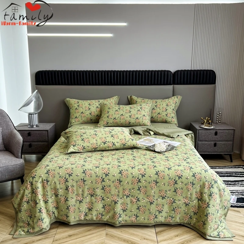 New Water Wash Cotton Blanket Linen Air Conditioning Quilt Bedspread on