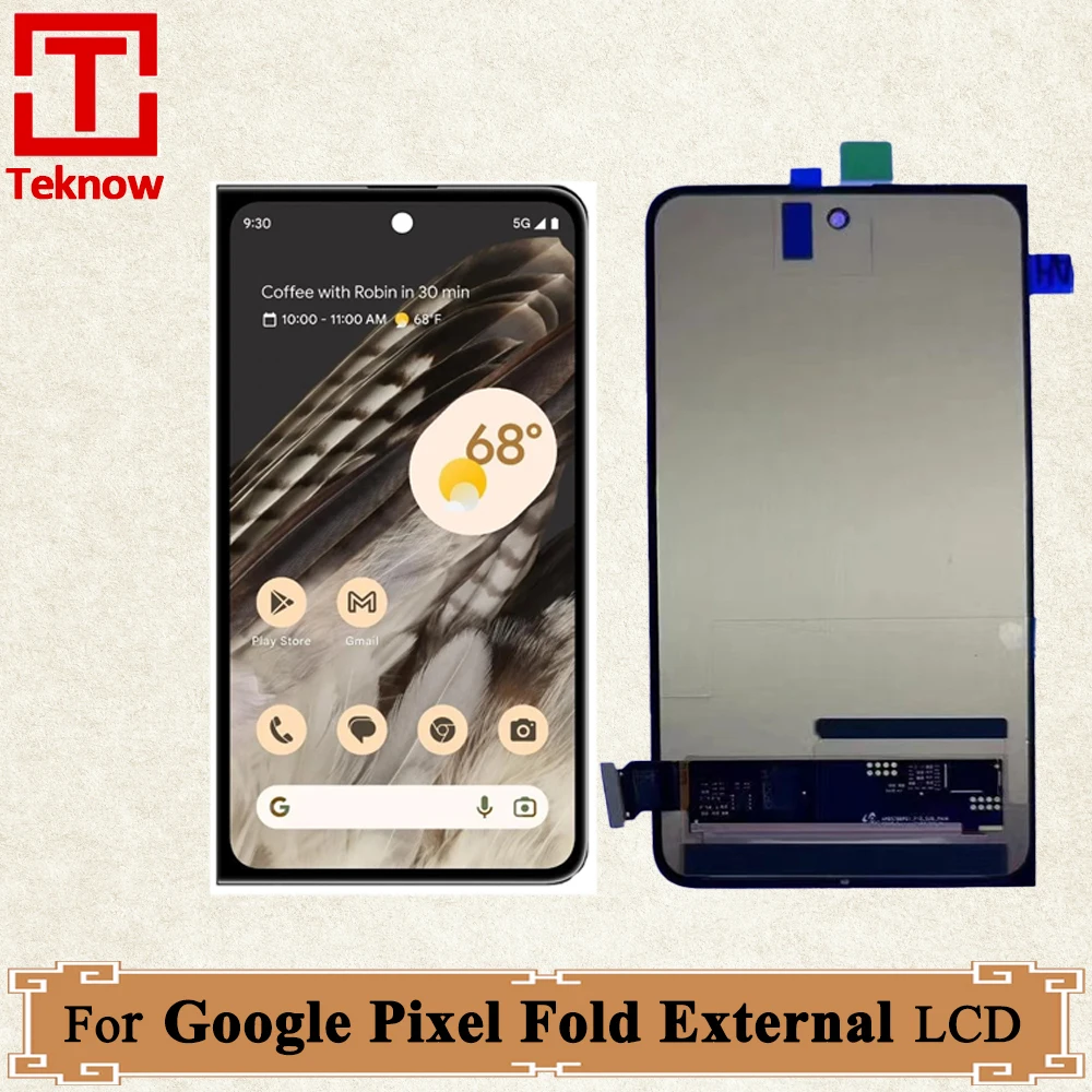 Schermo Secondario Originale Da 5.8 "Per Google Pixel Fold Display Lcd Touch Screen Digitizer Per Google Pixel Fold Small Lcd Sostituisci