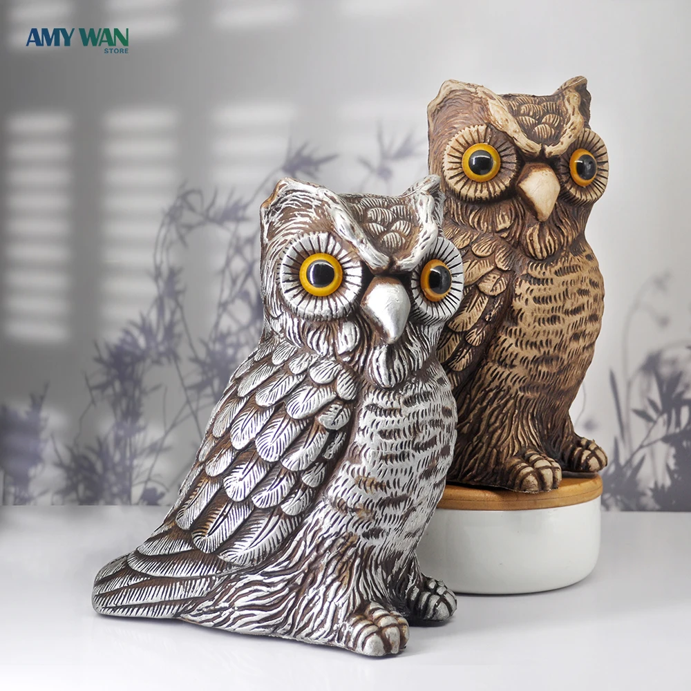 Garden Statues Sculptures Owl Artificial Owl Scare Birds Owl Garden Scares Birds Garden