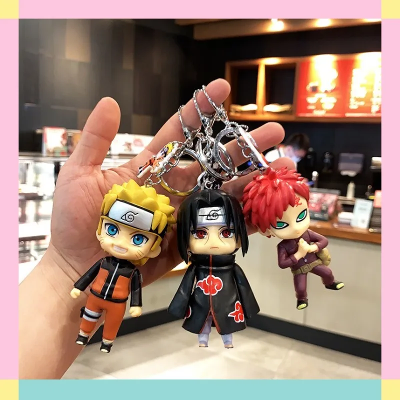 

Naruto hand-run Kakashi schoolbag pendant doll chain small gift key chain birthday gift 12 years old PVC material wholesale