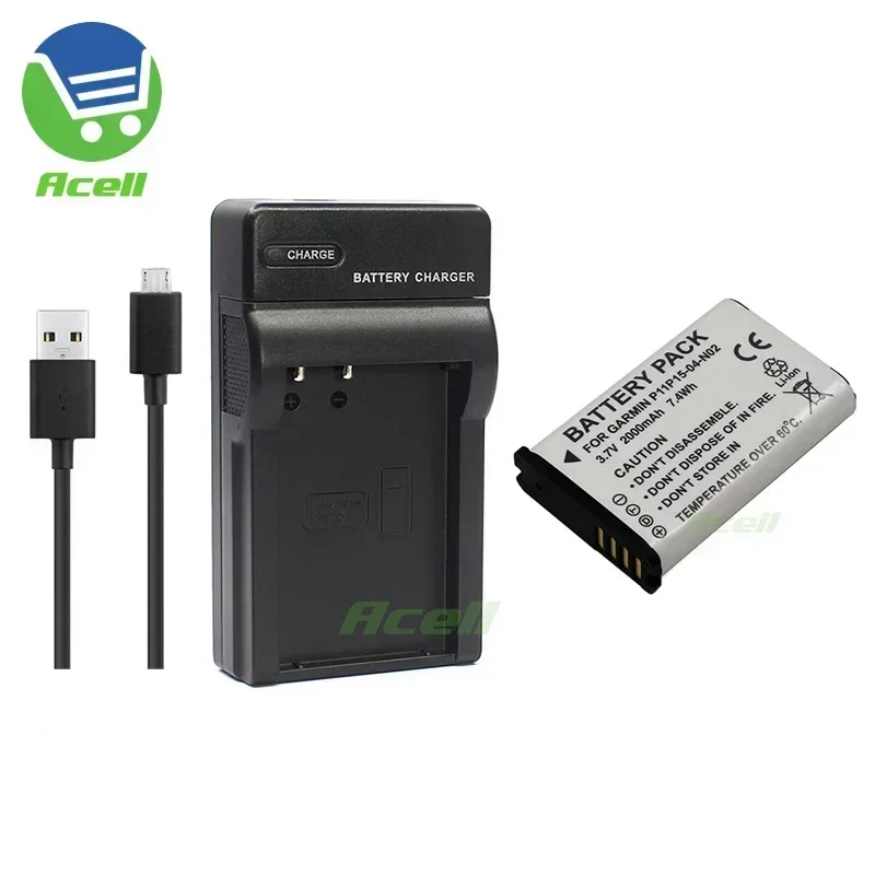 P11P15-04-N02 361-00053-00 Battery for GARMIN Montana 680t 650t 610t 600t VIRB Elite Alpha 100 200i 300 Atemos 100 Handheld GPS