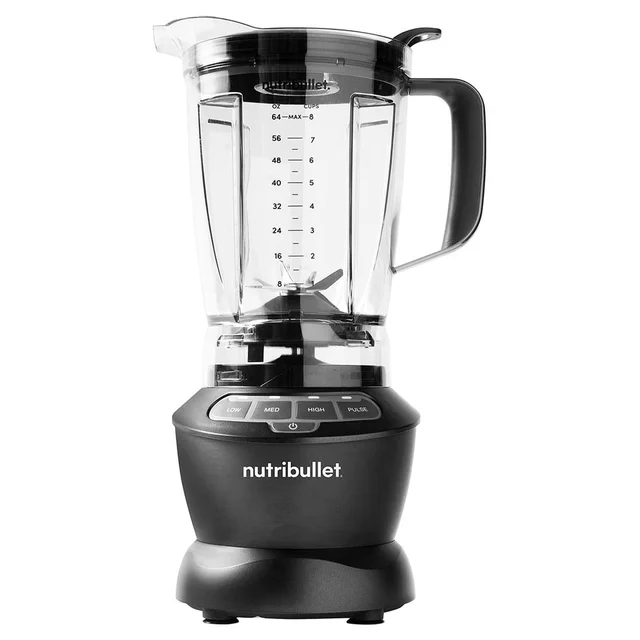 Powerful 1200W Personal Blender with 3 Speeds Pulse Function Metal Blades Smoothies Juices Fruits Vegetables Easy Kitchen Use 2