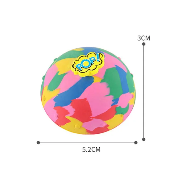 Hip Hop Jump Half Side Bouncing Ball Anti Stress Fidget Toys For Kids Indoor Outdoor Fun Camouflage Pop Bounce Bowl Spinning Top 6