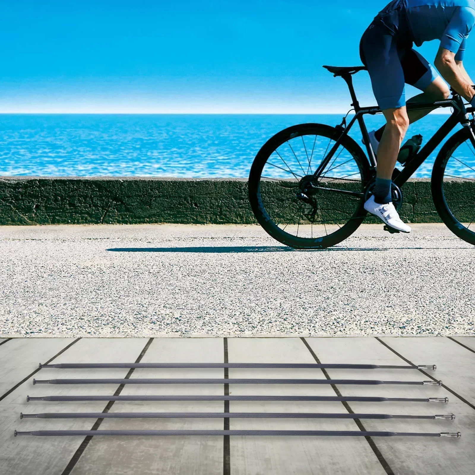 pezzi versatilità bici raggio pilastro piatto dritto in acciaio