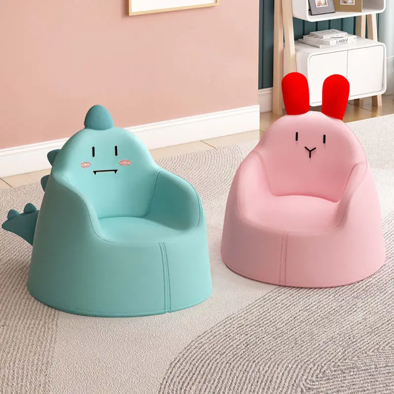 Cartoon Cute Children's Chair Mini Children's Sofa 1-7 Years Old Boy Girl Baby Soft Comfortable Leather Small Sofa Reading Chair