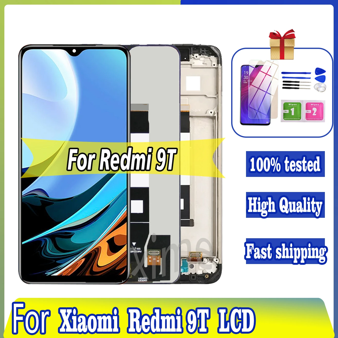 6.53" Original LCD For Xiaomi Redmi 9T LCD J19S M2010J19SG M2010J19SY ...