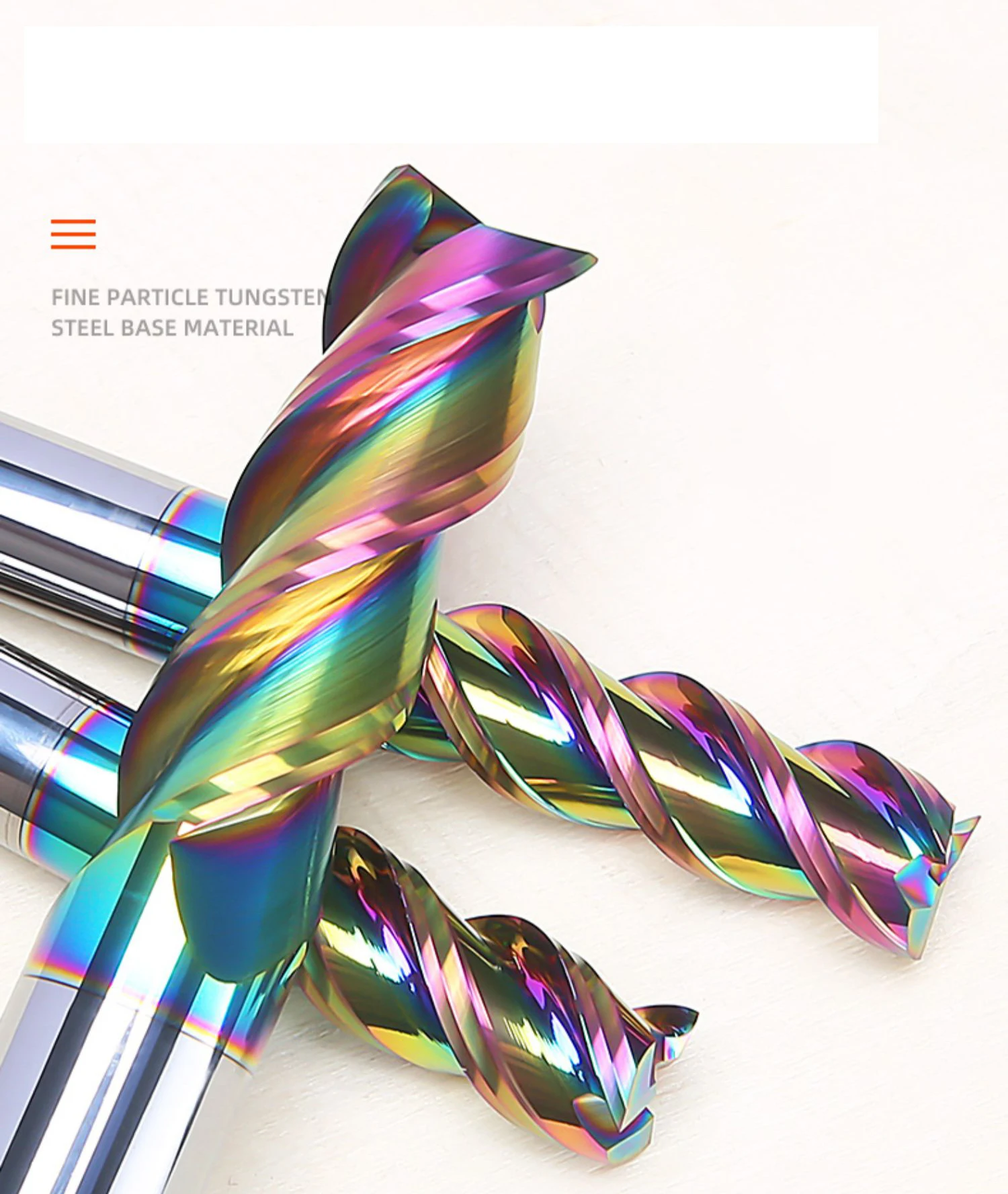 HRC70 Tungsten Steel CNC End Mill - 4-Flute