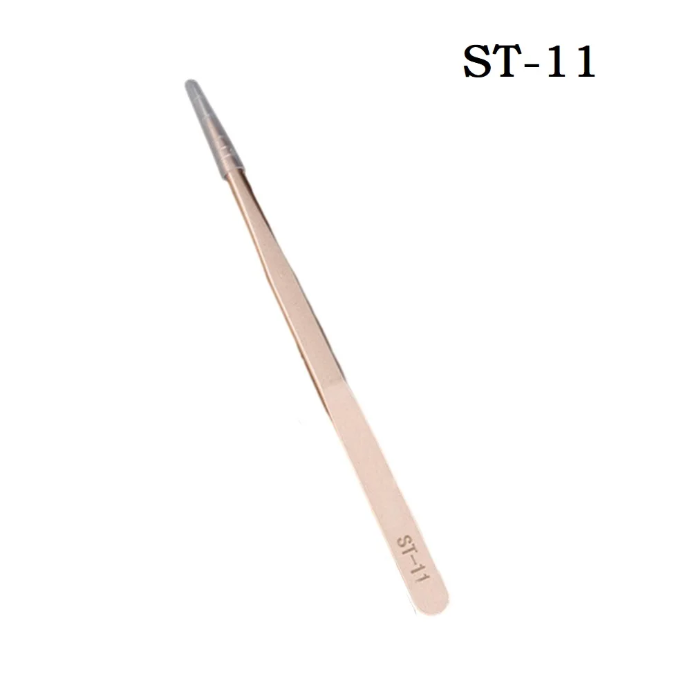 

Stainless Steel Anti-Static Tweezers Bend Long Nose Tweezers For Intersperse Jewerly Sewing Supplies Hand Tools ST11 ST12 ST15