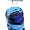 Silicone Foldable Water Bottle for Sports Leakproof BPA Free Water Bottle with Carabiner Collapsible Cycling Water Bottle 5