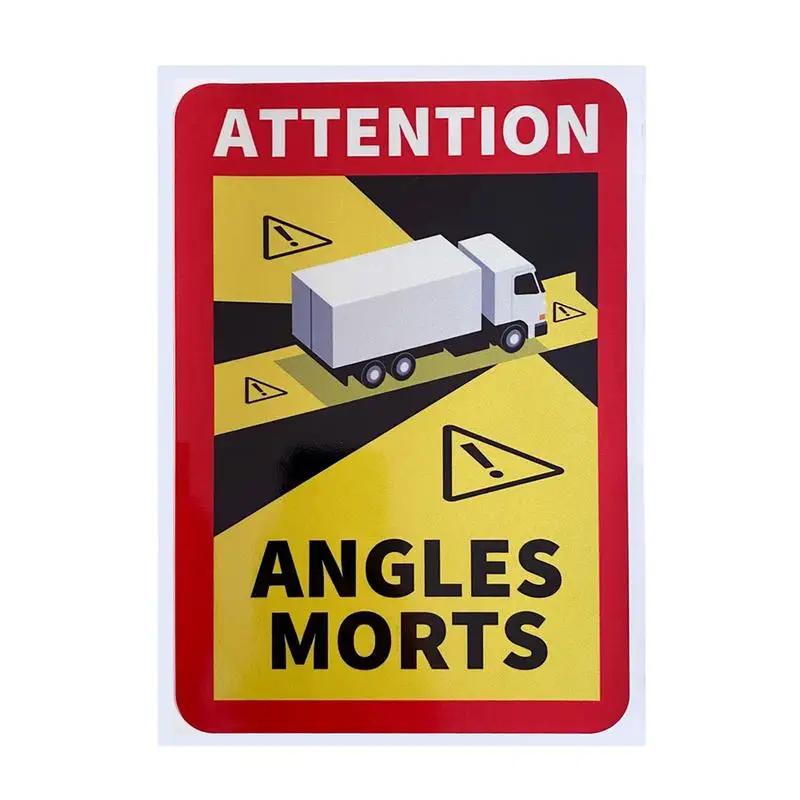 

Dead Angles On Heavy Vehicles Angles Morts Waterproof Sticker France Notice Singe For People Safe Daily Using Transport Sticker