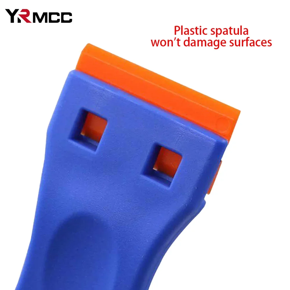 Plastic Razor Blade Scrapers Glue Remover Window Clean Scraper Auto Wrap Stickers for Car Installation Window Tint Tool 100Pcs