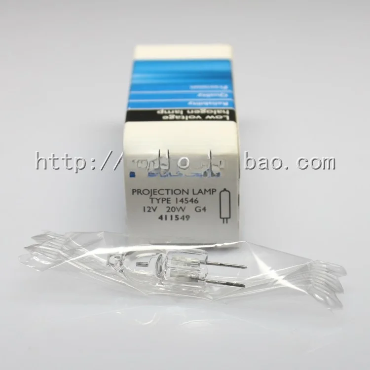 

14546 12V20W G4 411549 вертикальная лампа для Шелкового риса, спектрофотометр