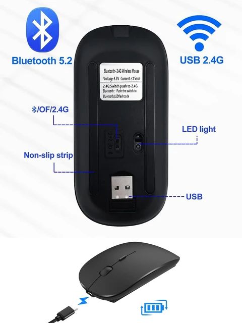 Silent Bluetooth Wireless Mouse 3