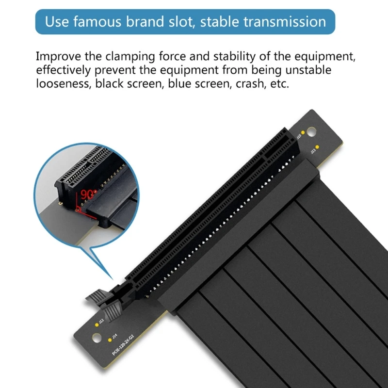 익스프레스 16X용 라이저 케이블 PCI 플렉시블 케이블 카드 고속 확장 포트 어댑터 카드 PCIe 3.0 X16 라이저 GPU용