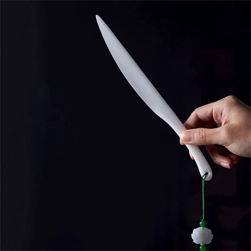 Resin Paper Cutter Rice Paper Cutter Xuan Trimmer Ergonomic Grip Safe to Use For Cutting Chinese Painting D2RC