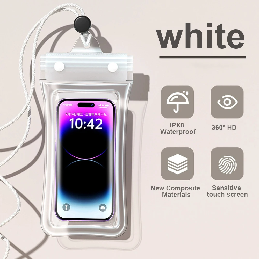 ตัวเลือกสินค้า กระเป๋าใส่สมาร์ทโฟนกันน้ำ ป้องกันน้ำได้ 100% สำหรับ iPhone Huawei Xiaomi Samsung
