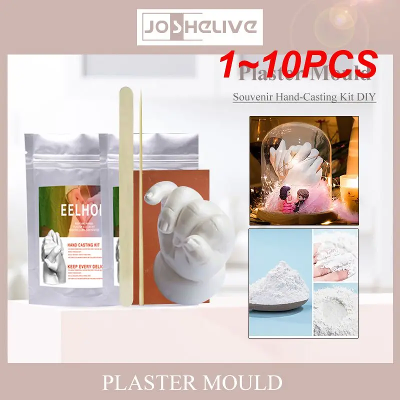 

1~10PCS Hands Mold Casting 50g Kit Clone Powder Model Powder Couple Hand Model Baby Print Valentine's Foot Model 3D Hand