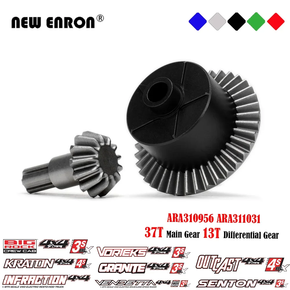 Diff Housing AR310872 37T Main Gear ARA310956 13T Input Gear ARA311031 for RC Car Arrma 3S Granite Kraton Outcast Senton Vorteks
