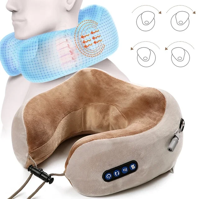 Face Care Devices Neck Massager Relaxation Knead Heat Vibrator Travel  Ushaped Pillow Car Airport Office Siesta Electric Cervical Spine Massage  221208 From Mang07, $21.19
