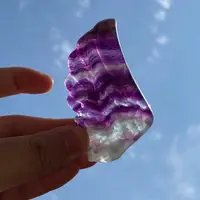 Natural A Pair of Fluorite Wings+ Golden Stents,Wings Of Angel,Mineral samples,Home Decoration,Reiki Heal,Crystal Gifts,Angel's 2