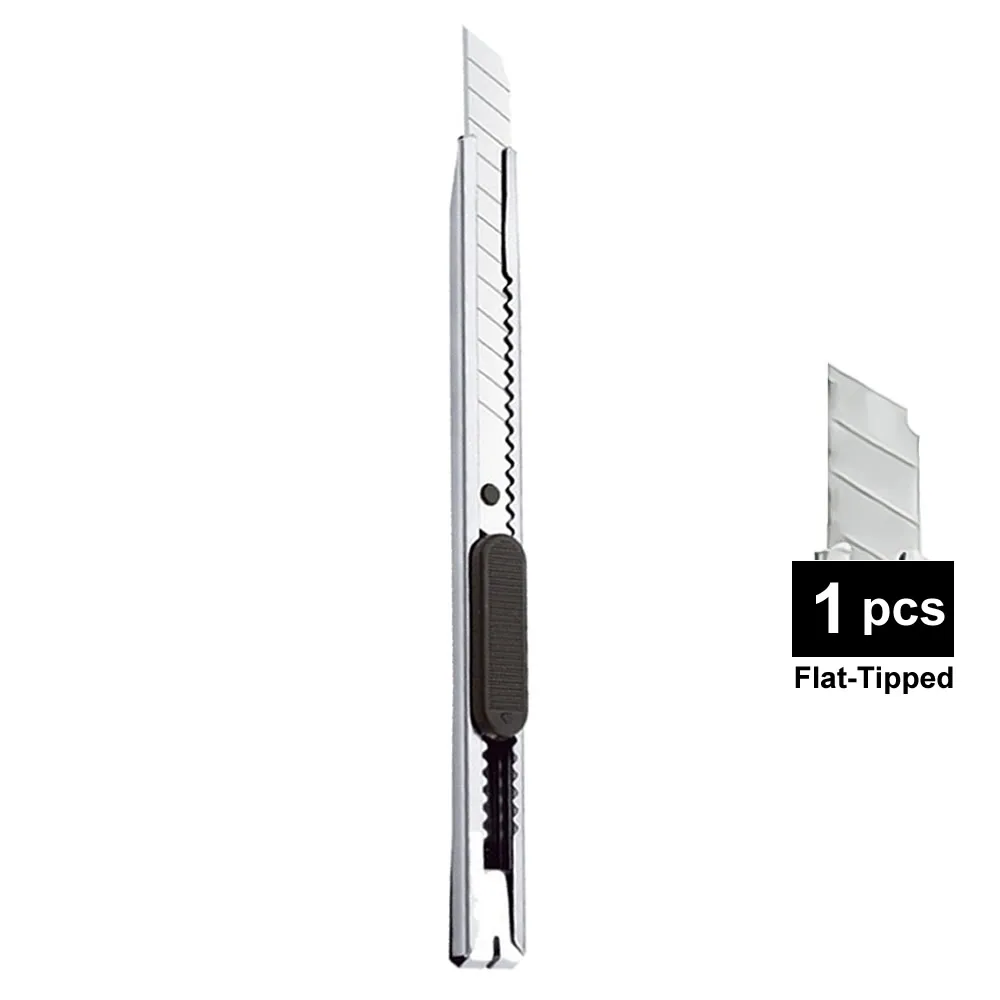 1/5/10 adet maket bıçağı paslanmaz çelik kağıt kesme kutusu kesici aletler seti kaymaz bıçaklar kutudan çıkarma bıçağı el sanatları oyma araçları