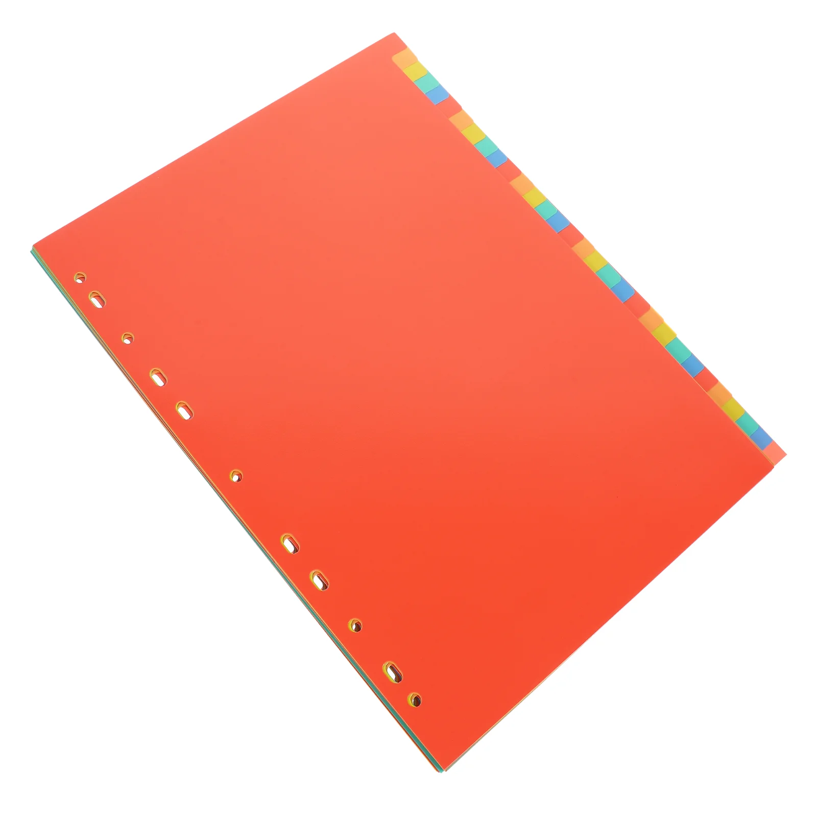 

/ Tab Colored Folders Binder Plastic Binder Clips Loose Leaf Parts Paper Page Notebook Supplies A4 File Divider For School