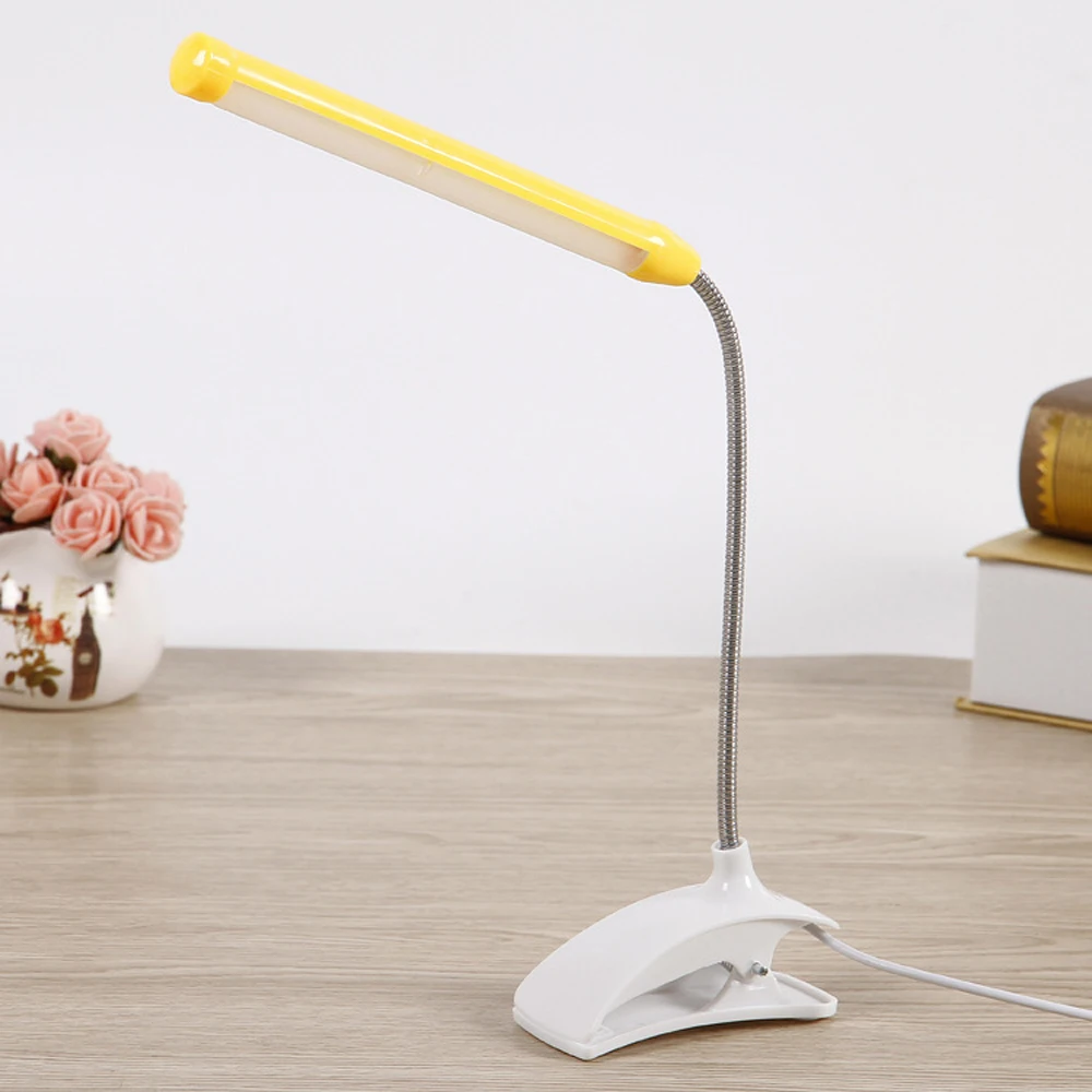 

USB Led Desk Lamp with Clip Flexible Table Lamp for Bedside Book Reading Study Office Work Children Night Light Desk Light