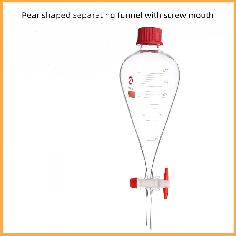 

1Pcs 60/125/250/500/1000ml Pyriform Separating Conical Funnel Pyriform Separating Conical Funnel