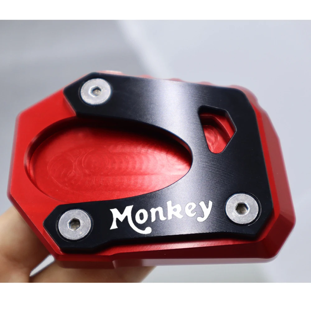 2024 오토바이 CNC 킥 스탠드 풋 사이드 스탠드 확장 패드 지지판 원숭이 125 Monkey125 2018-2023 2024 용 스탠드 확대