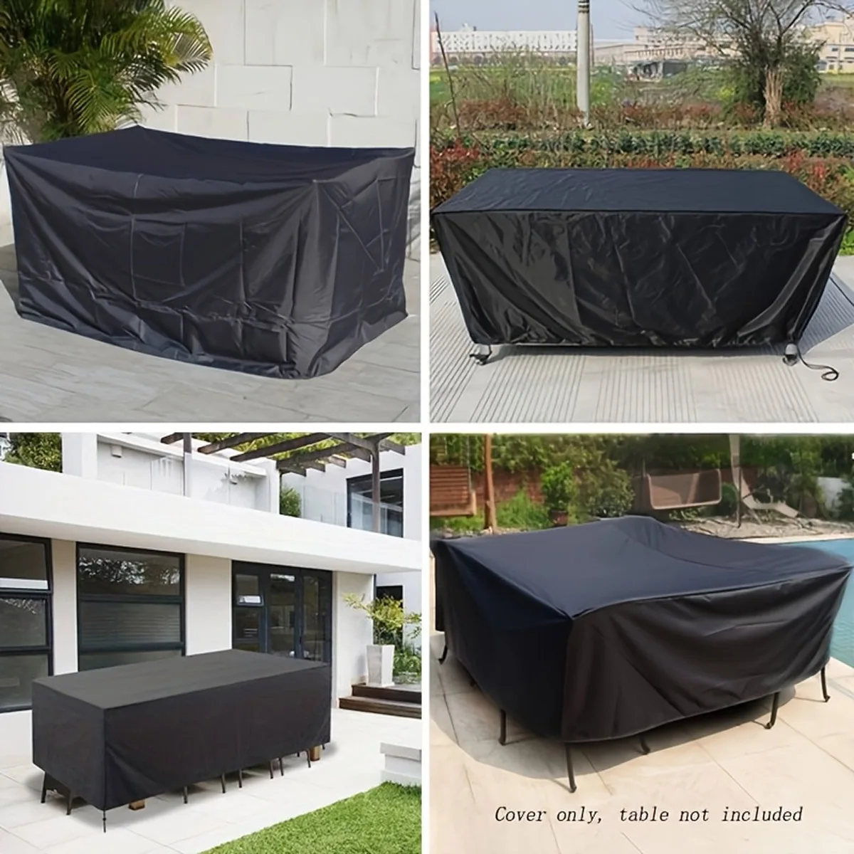 Outdoor Furniture Cover 320 Sizes Common Sizes Anti UV Patio Garden Chair Dustproof Table Protector Heavy Duty 6
