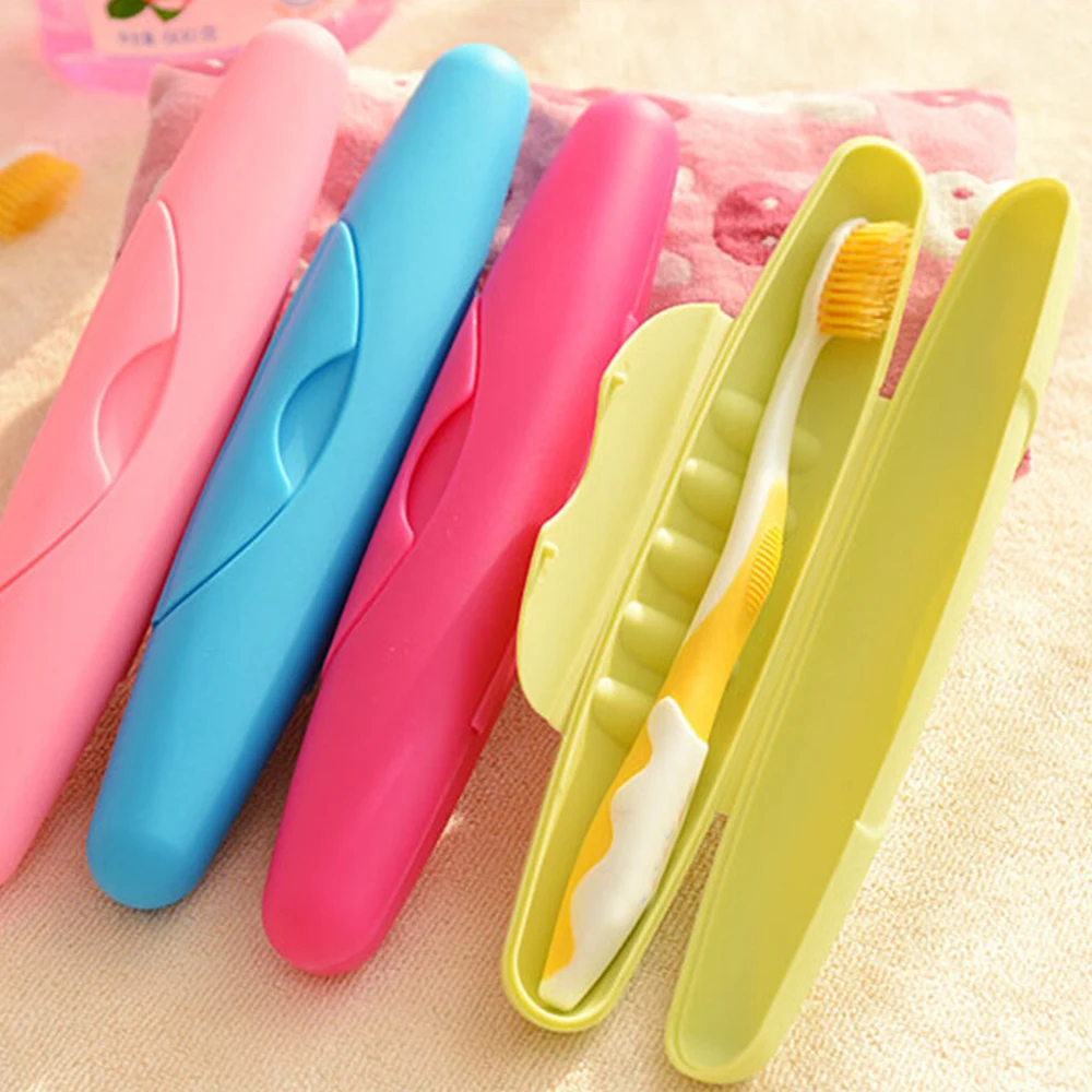 

Toothbrush Holder Cover Bathroom Accessories Travel Storage Dust-proof Case portable bathroom for camping Bathroom Accessories