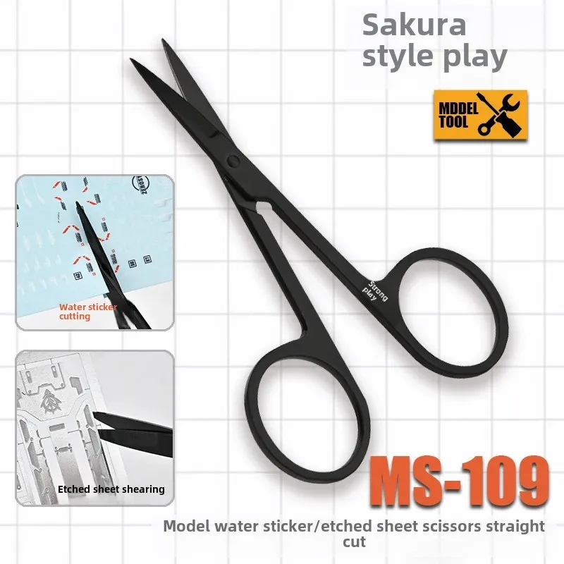 MSWZ MS109 Model Tools Scissors Etched Sheet Parts Decal Cutting Tools for Modeler Hobby Building DIY