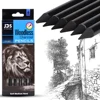 3/6Pcs Professional Pure Carbon Sketch Pens Hard/Medium/Soft Woodless Charcoal Pencil Set Drawing Tool Art Painting Supplies 1