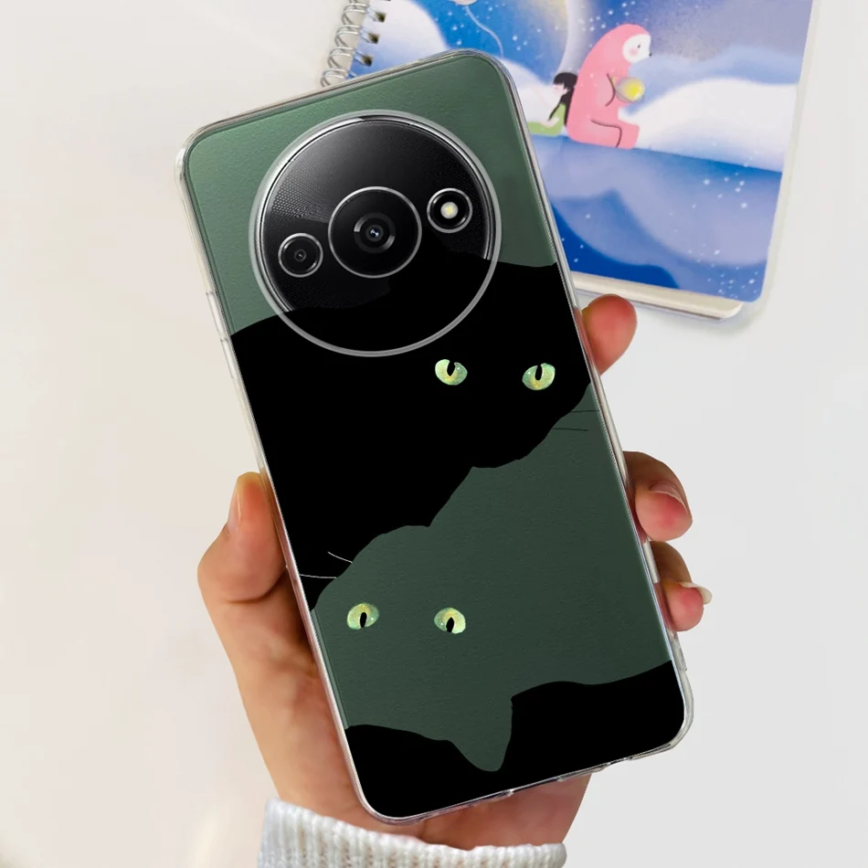 Elegant Printing Soft Silicone Clear TPU Slim Phone Case