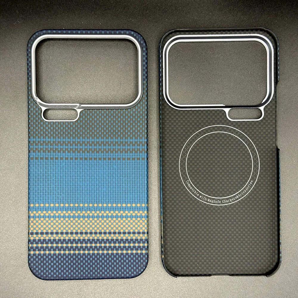 Sleek Magnetic Aramid Carbon Fiber Phone Case