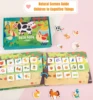 Quiet Busy Book Baby Montessori Material Toys Sticker Paste Matching Game Toddler Cognition Toy Book Kids Early Educational Toys 3