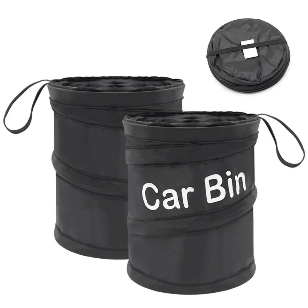 Car Trash Can Bag Waterproof Leak Proof Cooler Garbage with Side Pocket