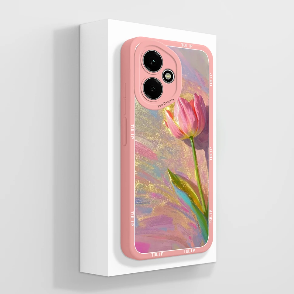 Cute Cat Pattern Soft Phone Case - High-Quality Shockproof Back Cover